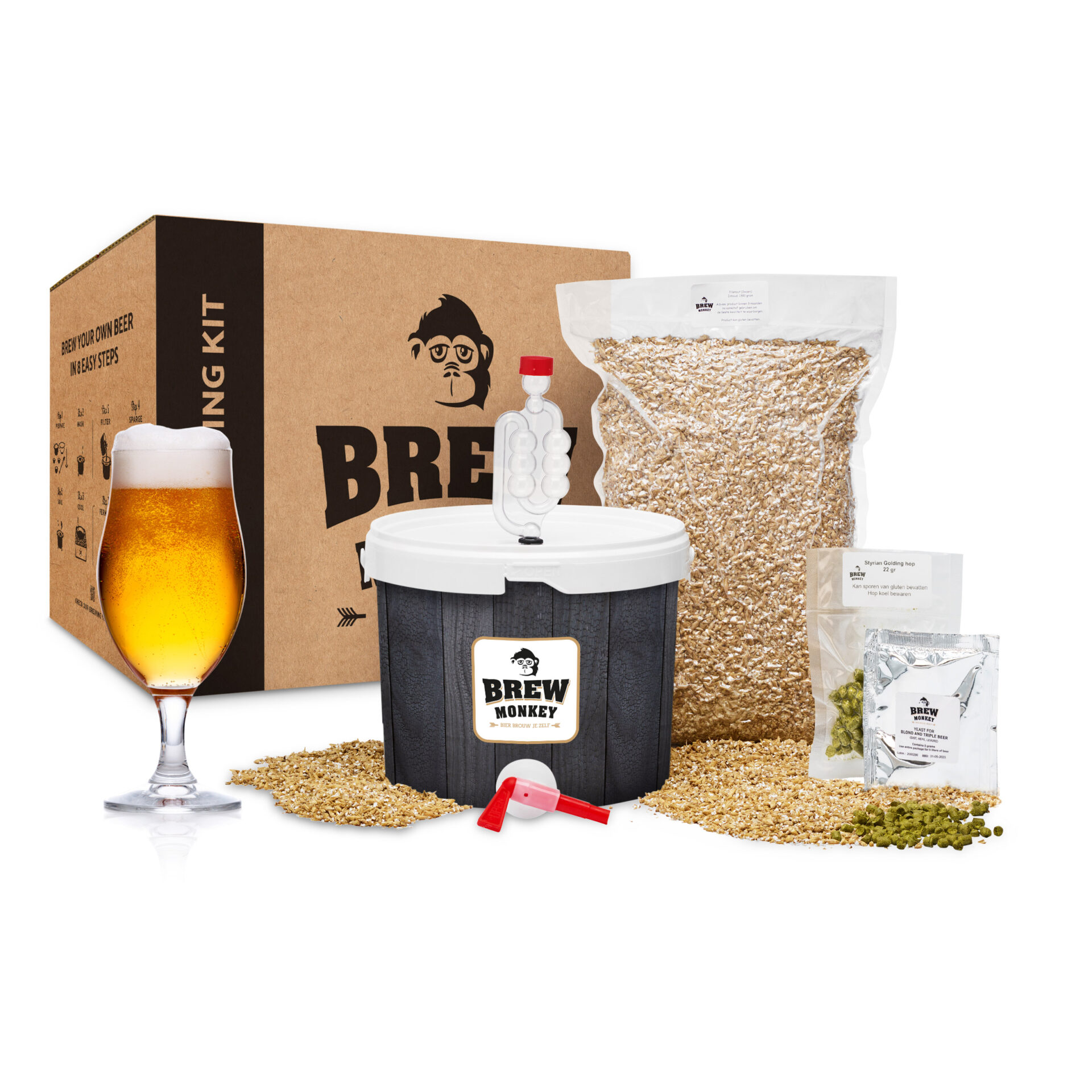 Brew Monkey Kit de Brassage Maison - Base Blonde