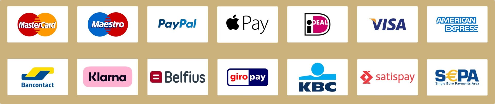 Brew Monkey Metodi di pagamento in Italia. Carta di credito, PayPal, Apple Pay, Klarna, Satispay.