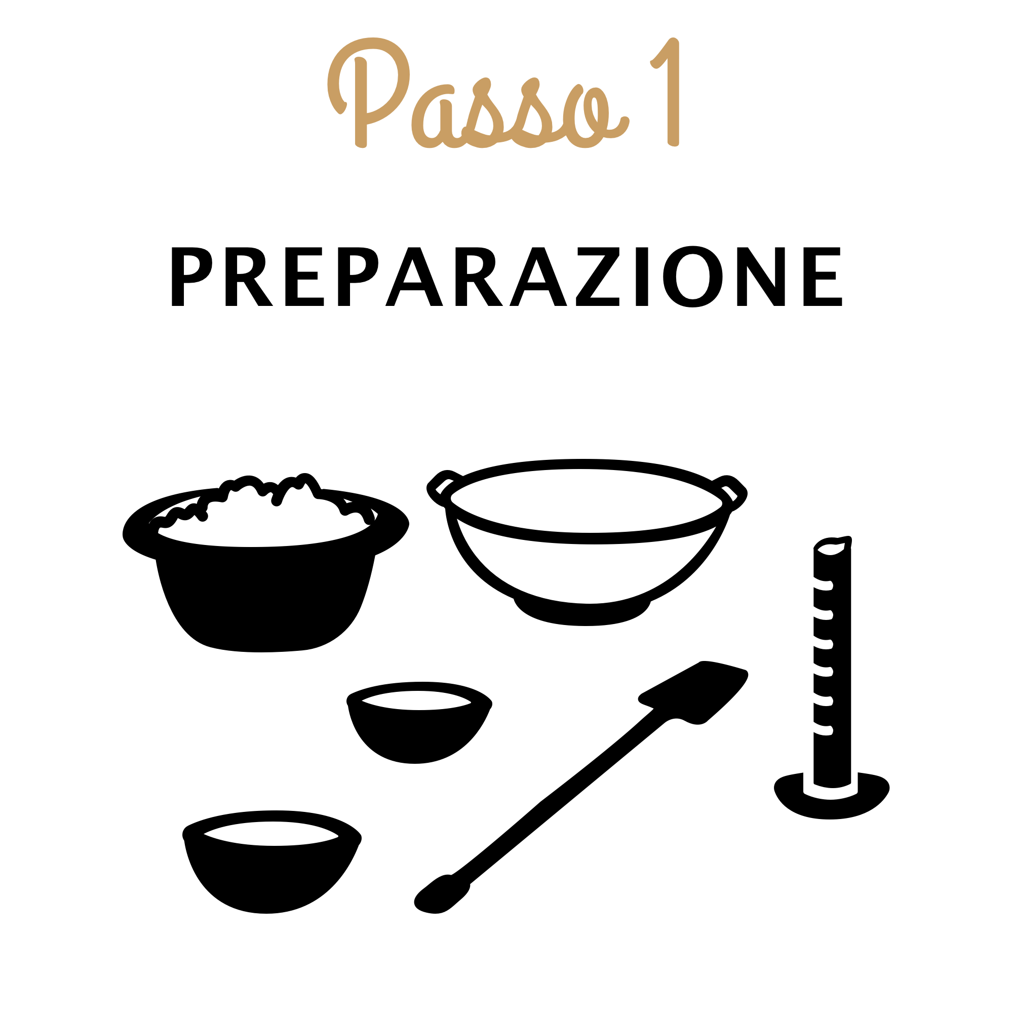 Passo 1: Preparazione degli Ingredienti per Fare la Birra - Strumenti: Ciotole, Mestolo, Bicchiere Graduato