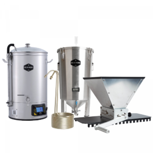 Brew Monk combo deal met Brew Monk B40, vergistingsvat 30L, moutmolen en wortkoeler