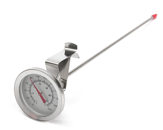 Brew Monkey bierbrouwpakket - Analoge thermometer rvs