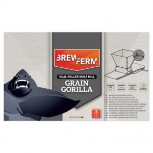 Brew Monkey bierbrouwpakket - Brewferm Grain Gorilla moutmolen met rvs rollen