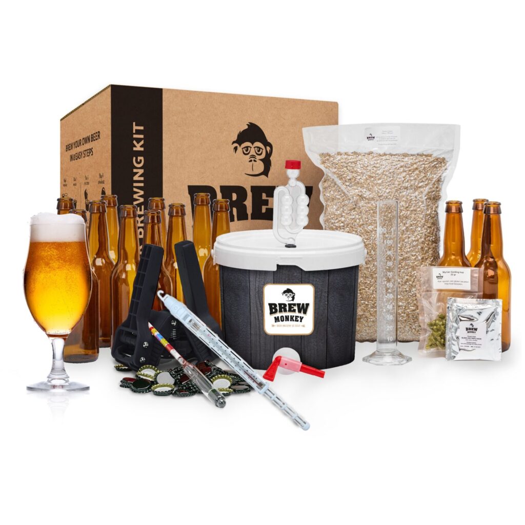 Brew Monkey Kit de Brassage Maison - Bière Blonde Luxe