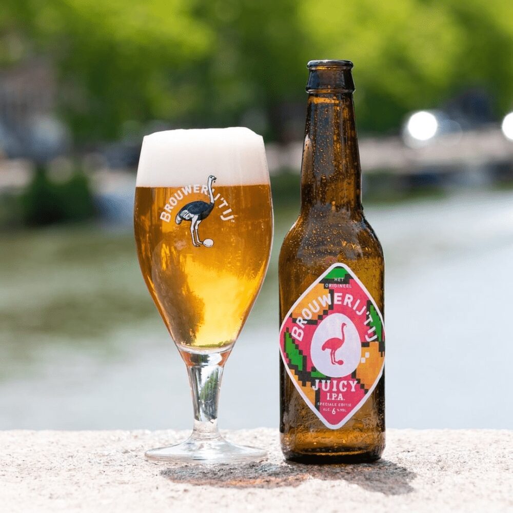 Brew Monkey bierbrouwpakket - bierpakket cadeau Brouwerij t ij ipa met glas