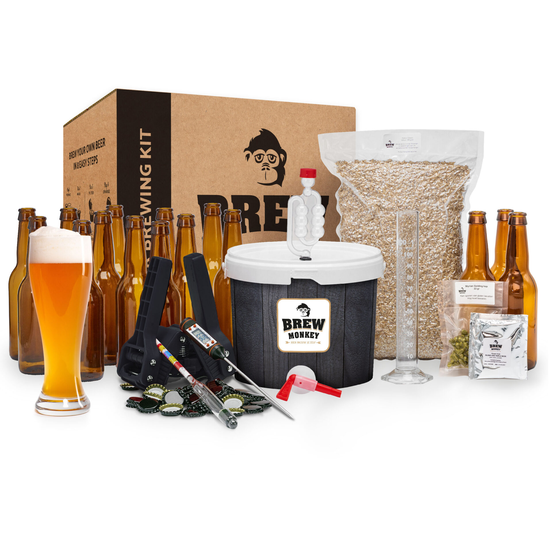 Brew Monkey Kit de Elaboración de Cerveza - Luxe Weizen