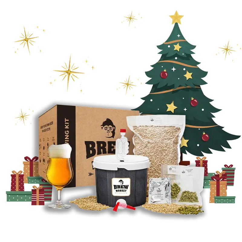 Brew Monkey Kit de Bière Cadeau de Noël