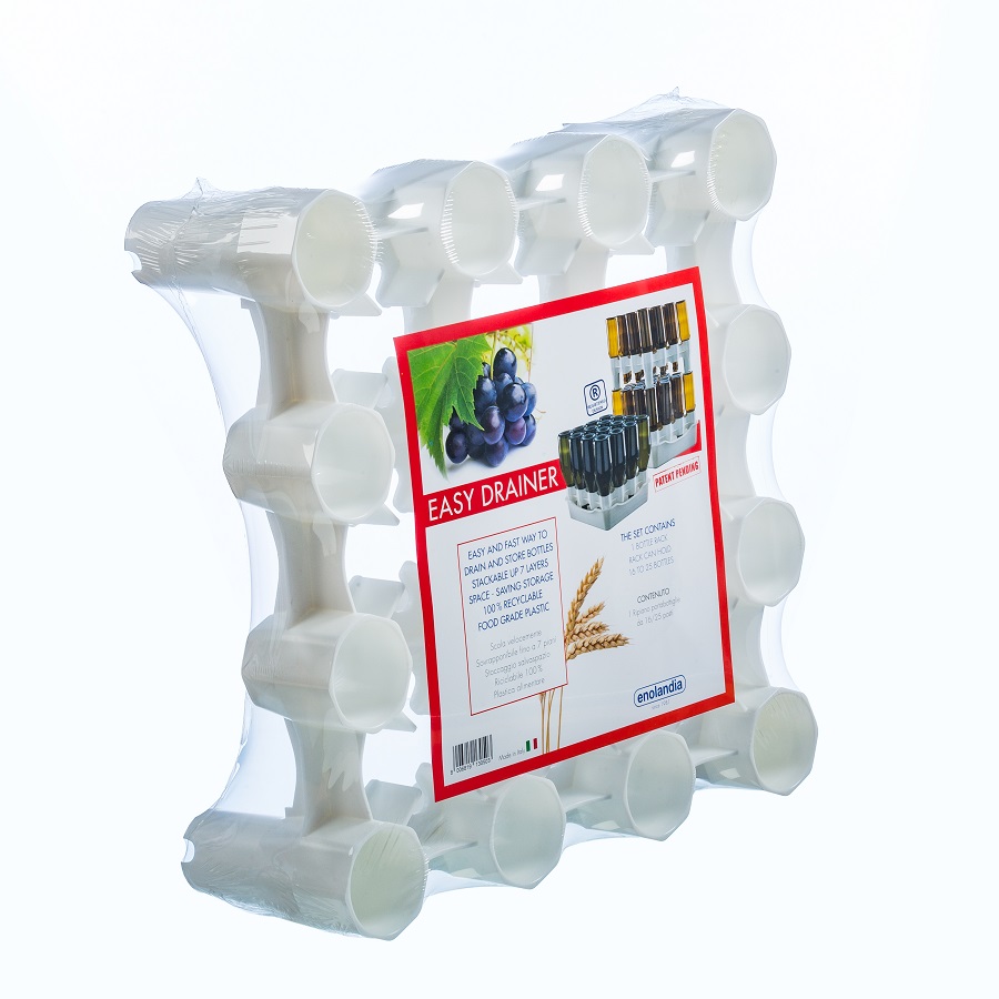 EASY-DRAINER flessen droogrek 16/25 met lekbak